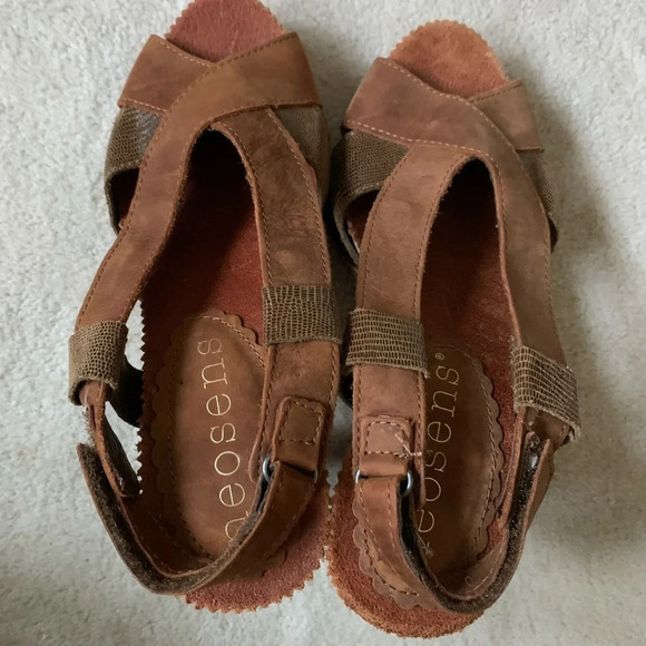 Neosens Sandals Slingback made in Spain leather straps size 36 - Picture 14 of 16